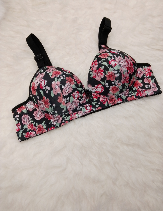 Floral Printed Padded Bra – Stylish and Comfortable Lingerie | BelleNisa