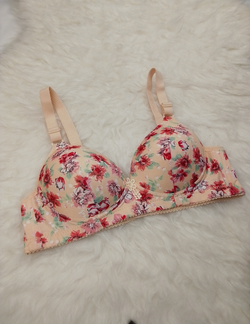 Floral Printed Padded Bra – Stylish and Comfortable Lingerie | BelleNisa