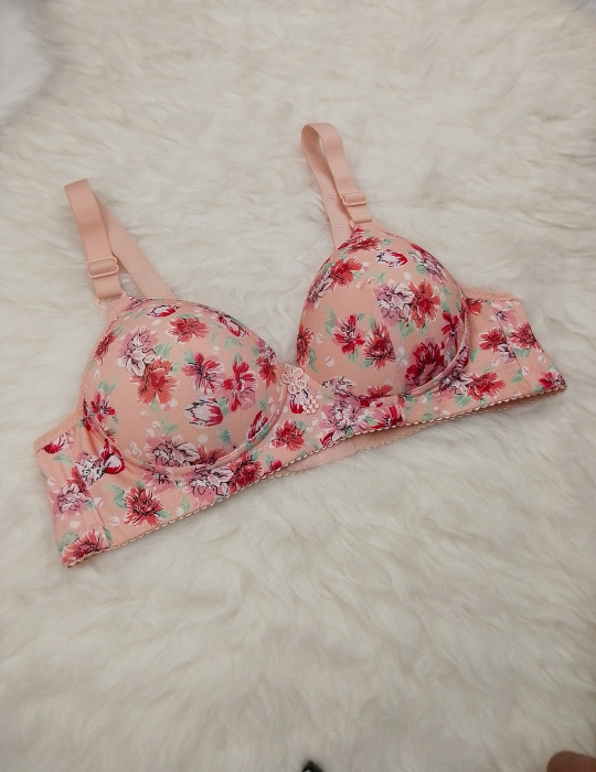 Floral Printed Padded Bra – Stylish and Comfortable Lingerie | BelleNisa