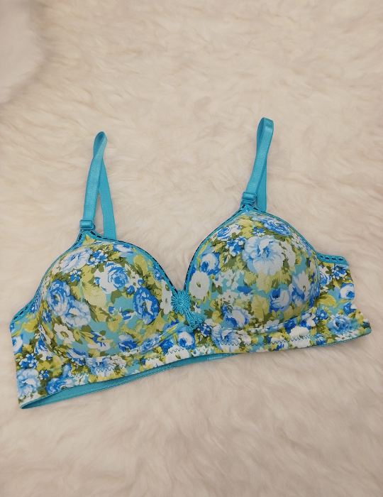 Floral Print Padded Bra – Elegant Everyday Lingerie | BelleNisa