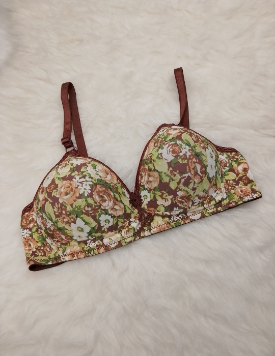 Floral Print Padded Bra – Elegant Everyday Lingerie | BelleNisa