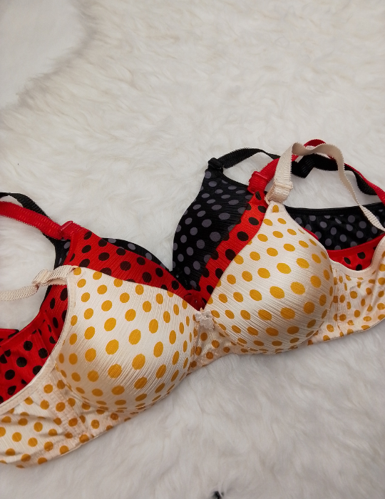 Polka Dot Padded Bra – Playful and Comfortable Lingerie | BelleNisa
