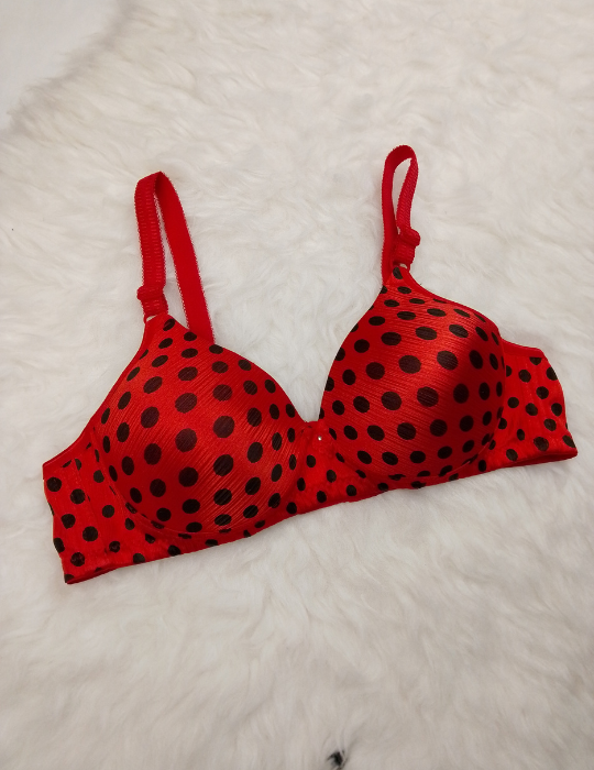 Polka Dot Padded Bra – Playful and Comfortable Lingerie | BelleNisa