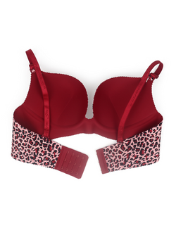 Binny's Leopard Print Push-Up Bra – Full Coverage & Premium Support | Comfortable, Breathable, and Supportive Bra at BelleNisa