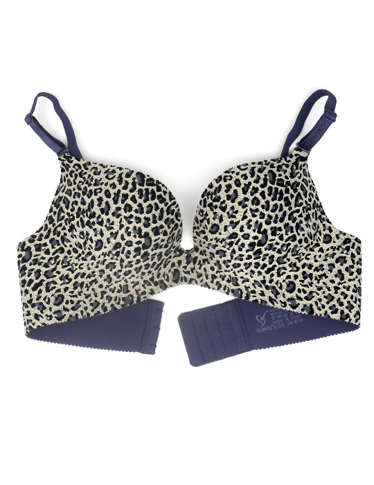 Binny's Leopard Print Push-Up Bra – Full Coverage & Premium Support | Comfortable, Breathable, and Supportive Bra at BelleNisa