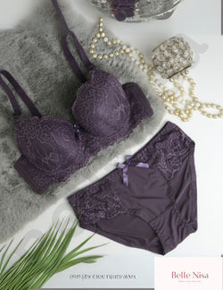 Wired Lace Bra & Panty Set - Stylish & Supportive | BelleNisa