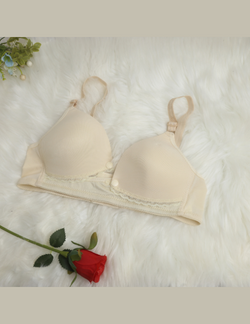 Floral Nursing Bra – Wireless, Push-Up, Front Closure Maternity Bra for Comfort & Support