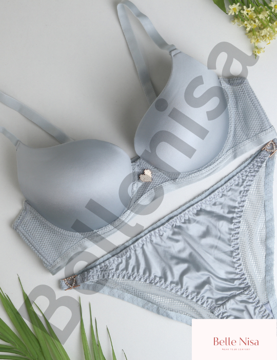 Premium Padded Push-Up Bra & Panty Lingerie Set — Multiple Colors-12700