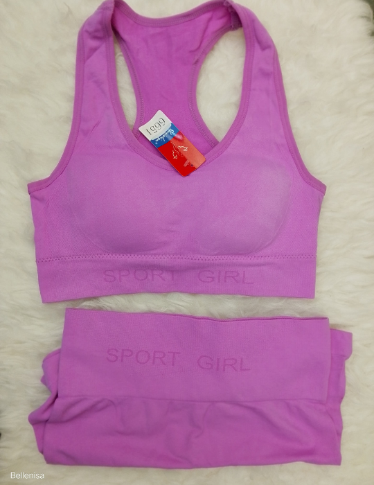 Activia Seamless Breathable Sports Bra & Shorts – 2-Piece Workout Set-6651