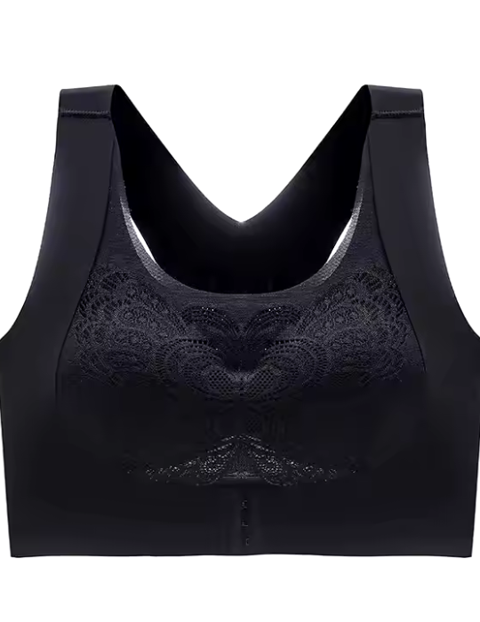 Peacock Style Butterfly Design Front Open Padded Bra – Elegant & Comfortable