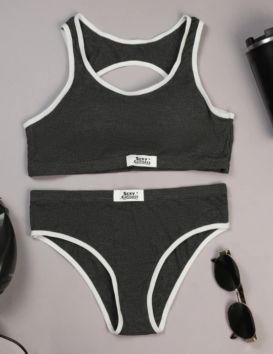 BelleNisa Seamless Sports Bra & Panty Set - Comfortable & Stylish Lingerie-8812