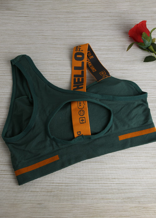 BelleNisa Hello Sports Bra – Comfortable Wireless Activewear
