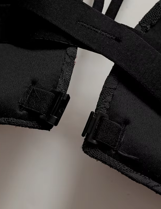 Lace Floral Backless Bra and Panty Set – Front Buckle Padded Lingerie for Women