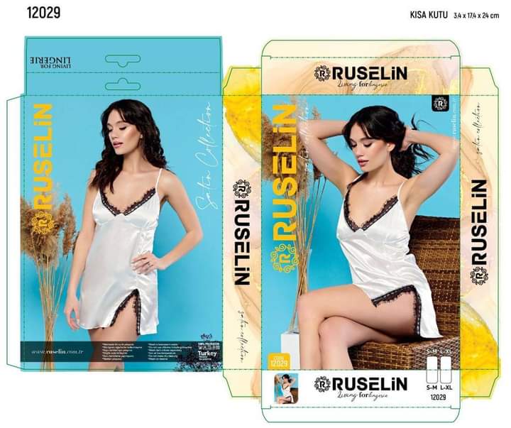 Ruselin Silk Turkish Lingerie – Premium Nightwear for Women | BelleNisa-12029