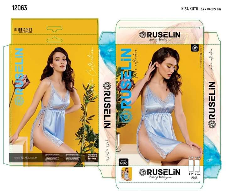 Ruselin Silk Turkish Lingerie – Premium Nightwear for Women | BelleNisa-12063