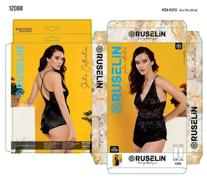 Ruselin Silk Turkish Lingerie – Premium Nightwear for Women | BelleNisa-12088