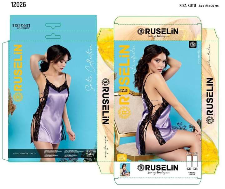 Ruselin Silk Turkish Lingerie – Premium Nightwear for Women | BelleNisa-12026
