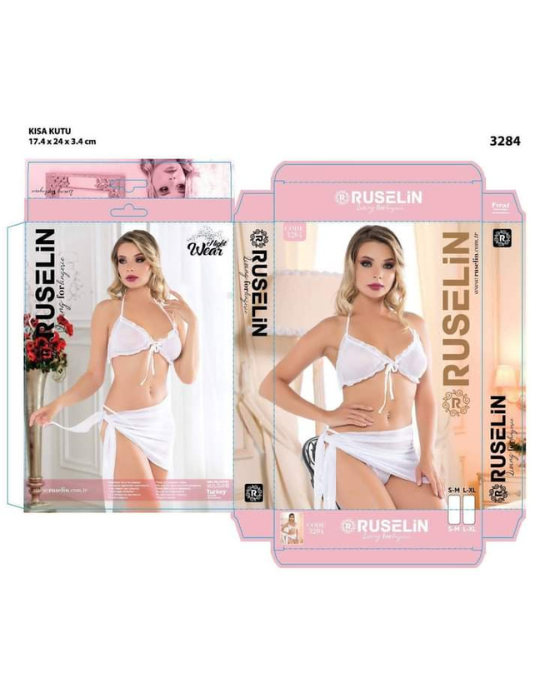 RUSELiN Turkish Lingerie White