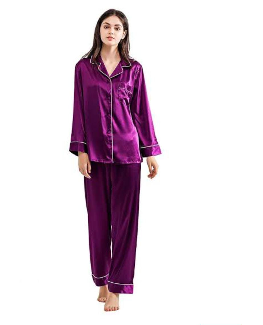 Piping Shirt Pajama Suit – Stylish & Comfortable Nightwear