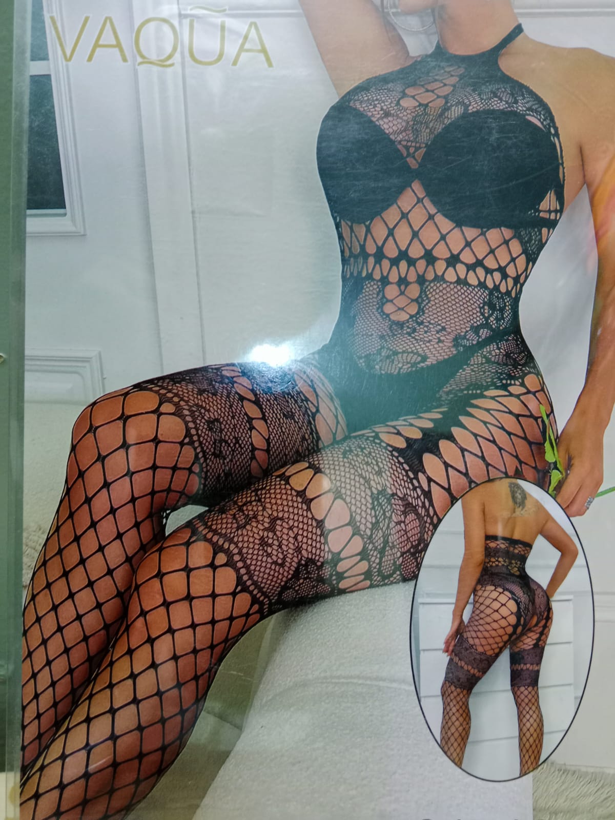 Stone-Embellished Bodystocking – Sexy Net Lingerie for Women | BelleNisa