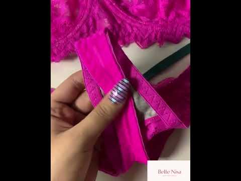 Chic Rose Lace Bra & Panty Set – Ultra-Thin & Breathable Lingerie